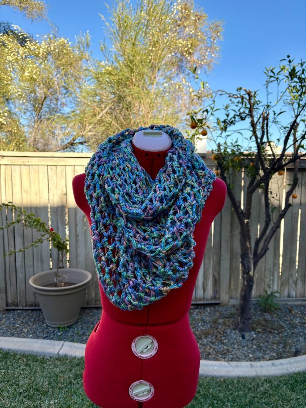 Cozy Multicolor Infinity Scarf